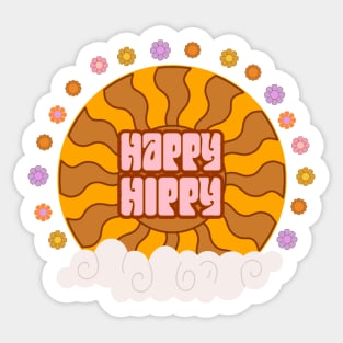 Happy Hippy Sticker